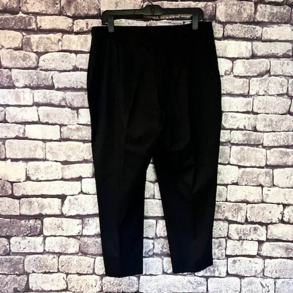 Talbots Black Curvy Fit Crop Pants Size 14 - Picture 6 of 10